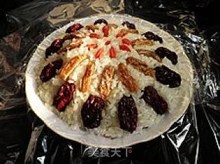 The Four Fragrant, Waxy and Sweet Dishes of The New Year-----double Date Bean Paste and Eight Treasure Rice recipe