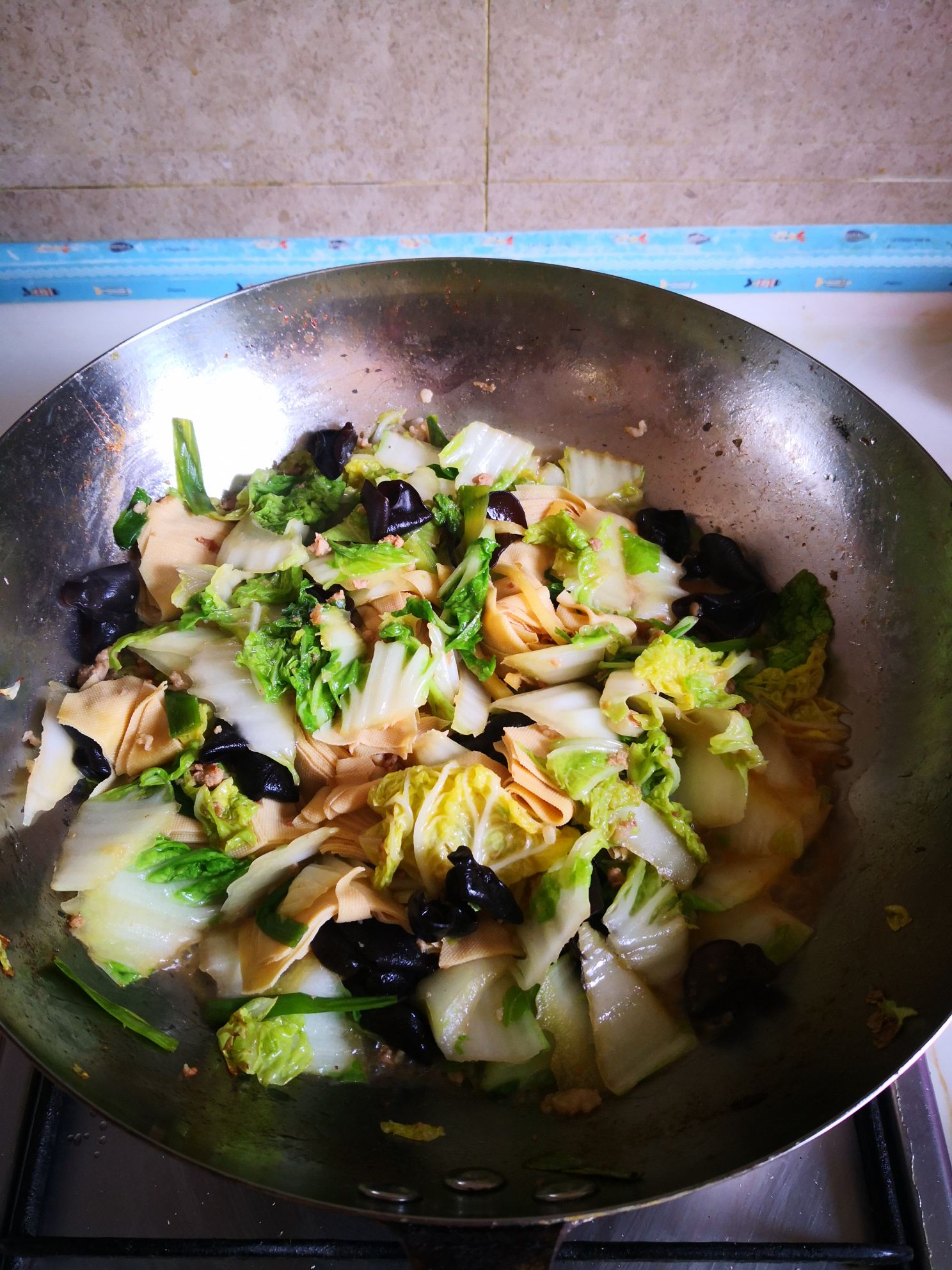 Cabbage Stewed Bean Curd recipe