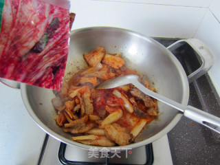 Stir-fried Pork Belly with Spicy Cabbage recipe