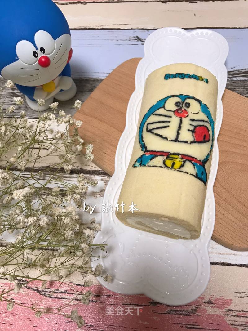 Fluff Marshmallow: Doraemon Painted Cake Roll