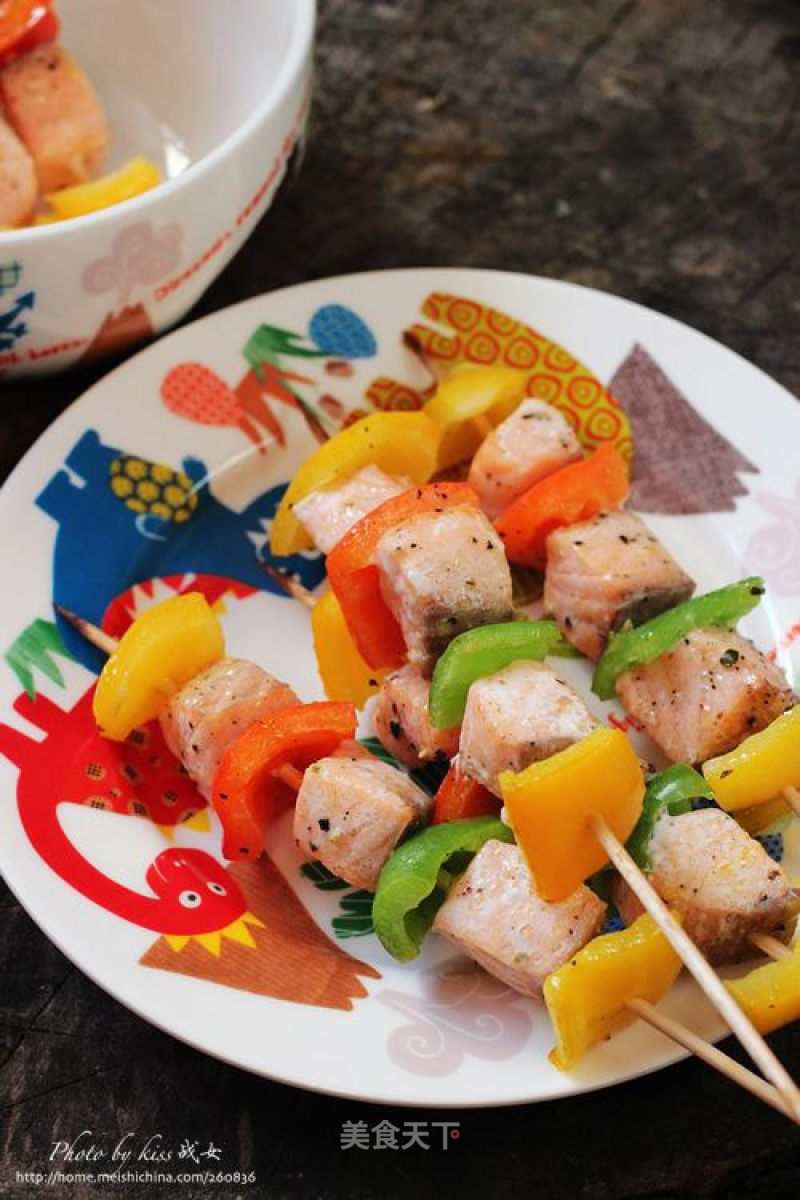 Colorful---pepper Salmon recipe