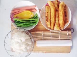 Bitter Gourd Fritters Sushi recipe