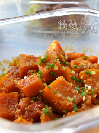Pumpkin in Oyster Sauce recipe