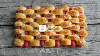 #aca烤明星大赛# Hot Dog Sea Salt Cheese Bread recipe