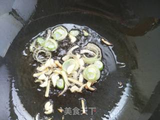 Fried Eggplant with Crispy Pork recipe