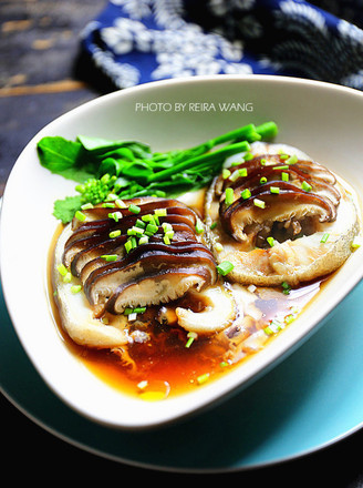 Baby's Favorite Steamed Cod with Shiitake Mushrooms recipe