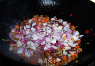 Rice Suffering--cowpeas with Minced Meat recipe