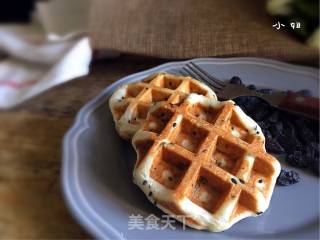 # Fourth Baking Contest and is Love to Eat Festival#black Sesame Waffle recipe