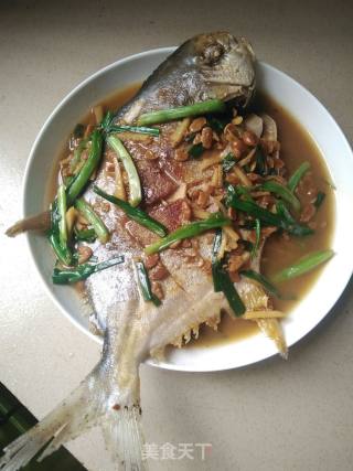 Braised Golden Pomfret recipe