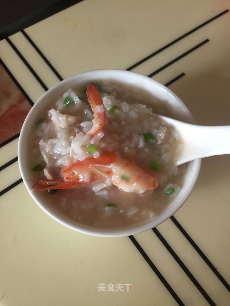 Shrimp Dried Squid Lean Pork Congee recipe