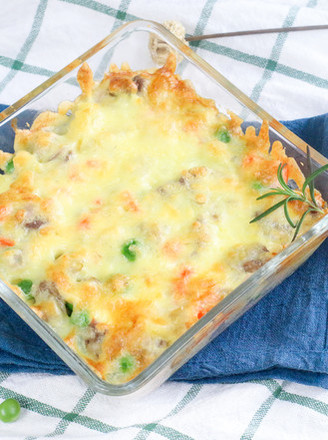Baked Rice with Beef and Vegetables recipe