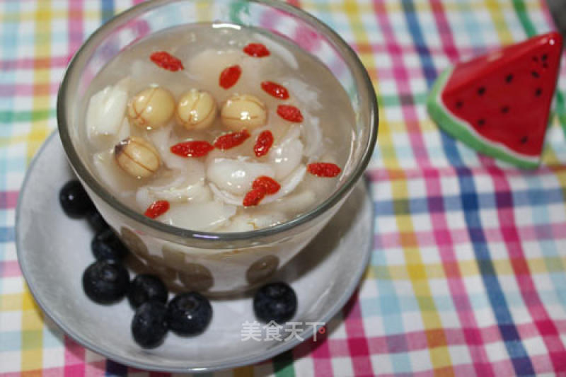 Homemade Lily Lotus Seed Arrowroot Cake-a Delicacy Served on A Dog Plate recipe