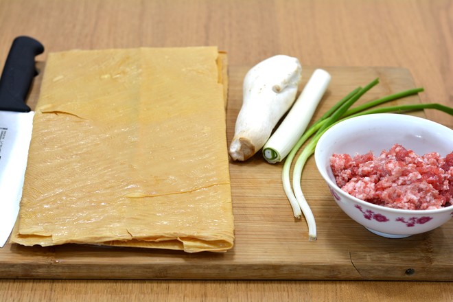 Tofu Skin Meat Rolls recipe