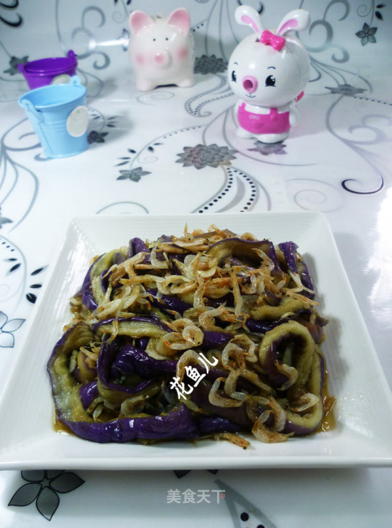 Eggplant with Shrimp Skin recipe