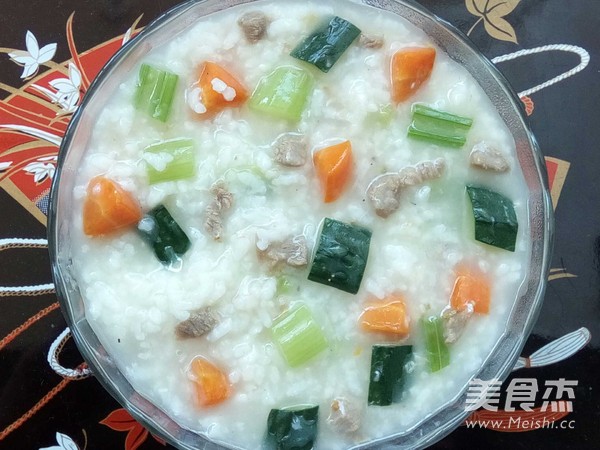 Beef Rice Vegetable Porridge recipe