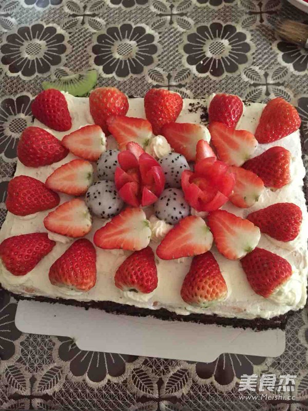 Fruit Birthday Cake recipe