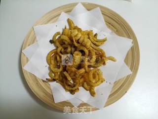Spiral French Fries with Seaweed and Mint Leaf with Himalayan Sea Salt recipe