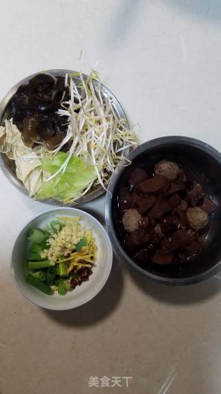 Duck Blood Maocai recipe