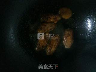 Fried Chicken Wings with Pleurotus Eryngii recipe