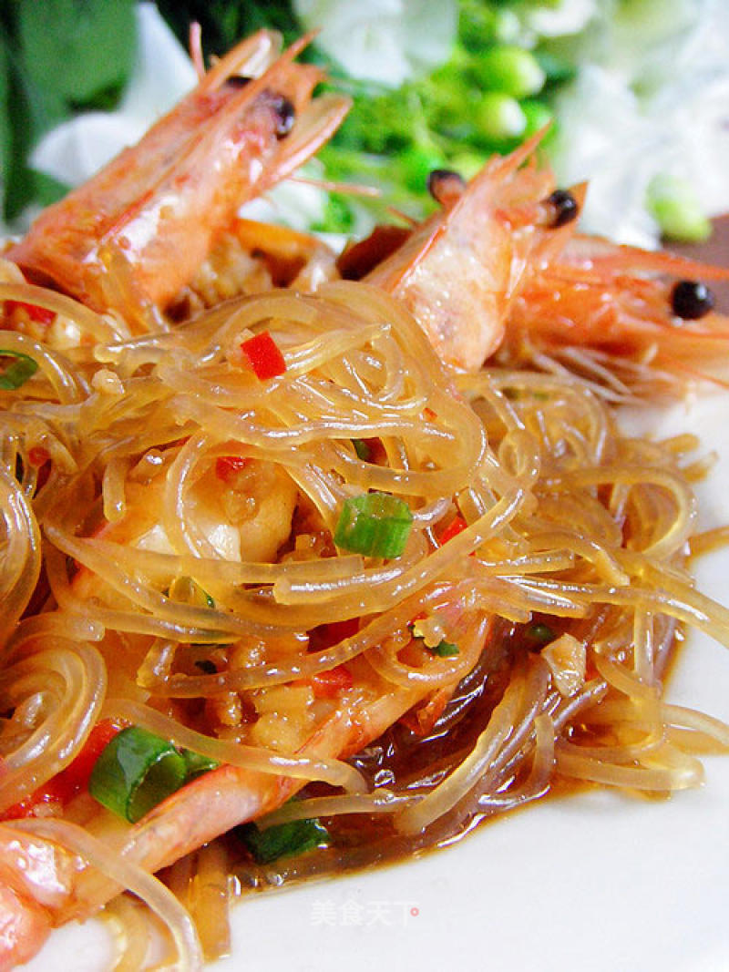 Perfect Matching-steamed Vermicelli with Garlic Shrimp recipe