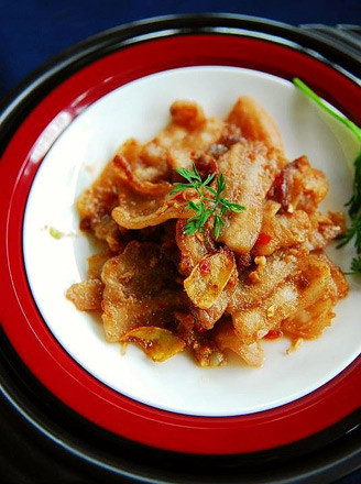 Pan-fried Pork Belly with Shrimp Paste recipe