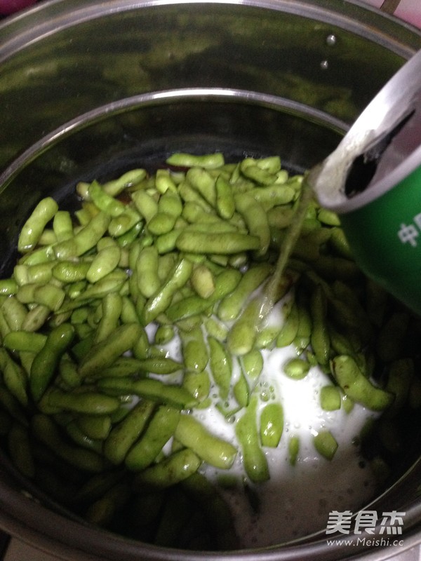 Beer Brine Edamame recipe