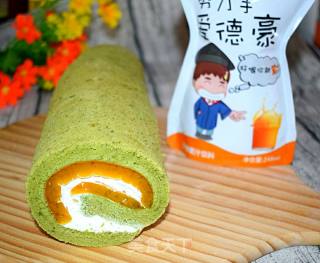 Sea Buckthorn Jelly Matcha Roll recipe