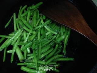 Stir-fried Cress with Bacon recipe