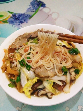 Hot and Sour Beef Noodles recipe