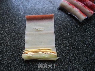 [crab Meat Roll Sushi] recipe