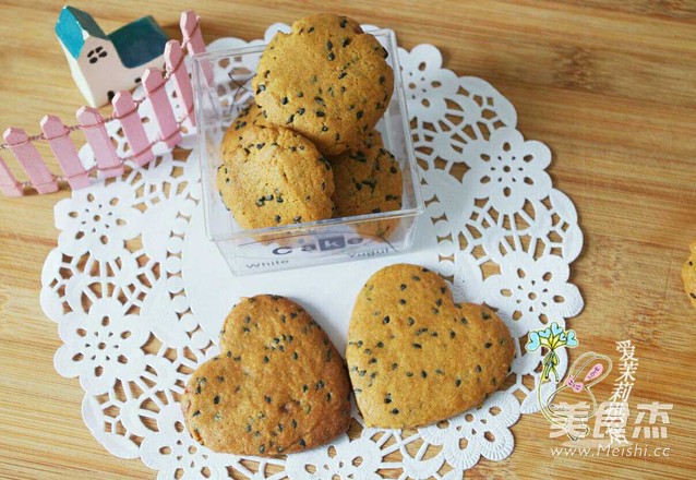 Brown Sugar Black Sesame Biscuits recipe