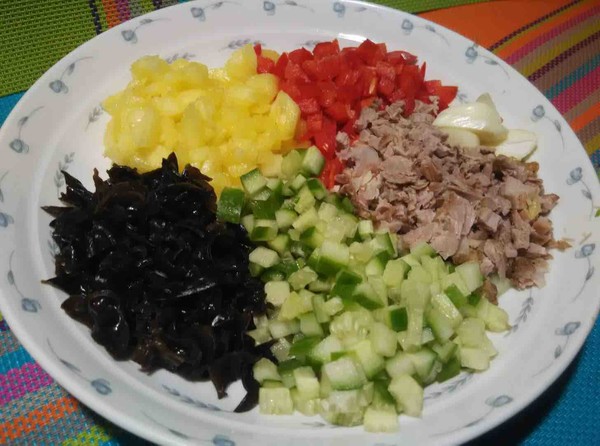 Five-color Fried Rice recipe