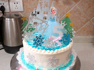 [frozen Theme Birthday Cake] recipe