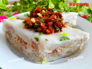 Minced Meat Taro Cake recipe