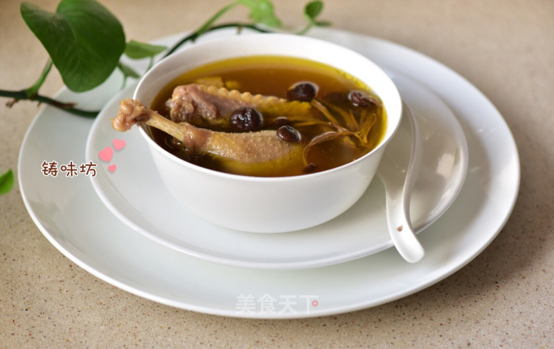 【stewed Muscovy Duck with Tea Tree Mushroom】 recipe