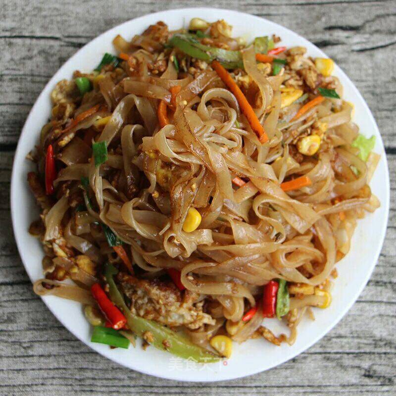 Fried Rice Noodles recipe