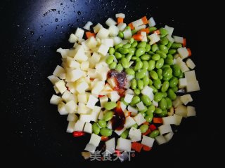 Stir-fried Edamame with Spring Bamboo Shoots recipe
