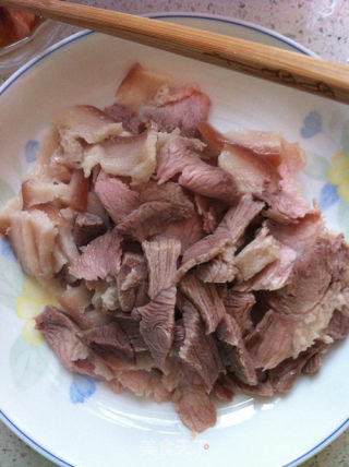 Twice Cooked Pork with Garlic Sprouts recipe