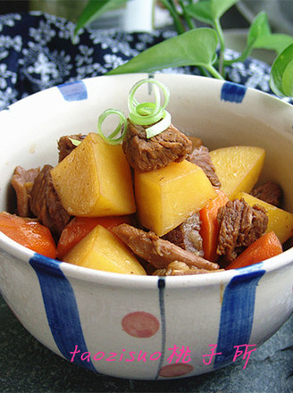 Stewed Potato Beef with Soy Sauce recipe