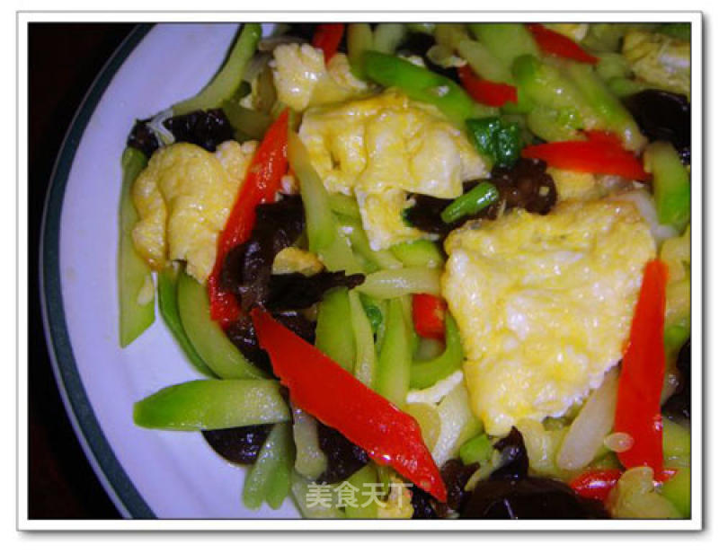 Scrambled Eggs with Melon Fungus recipe