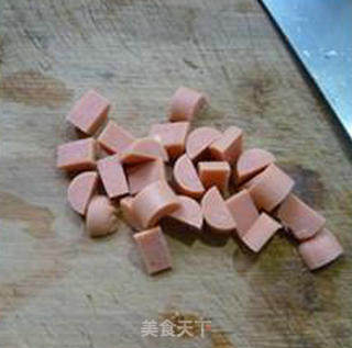 Tofu with Ham and Edamame recipe
