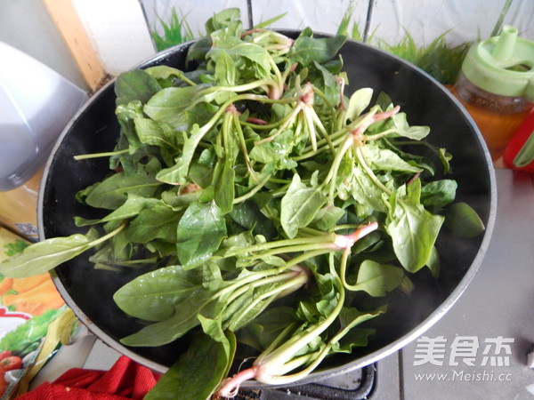 Okara Spinach Vermicelli Pie recipe