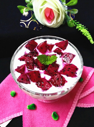 Old Yogurt with Red Pitaya recipe