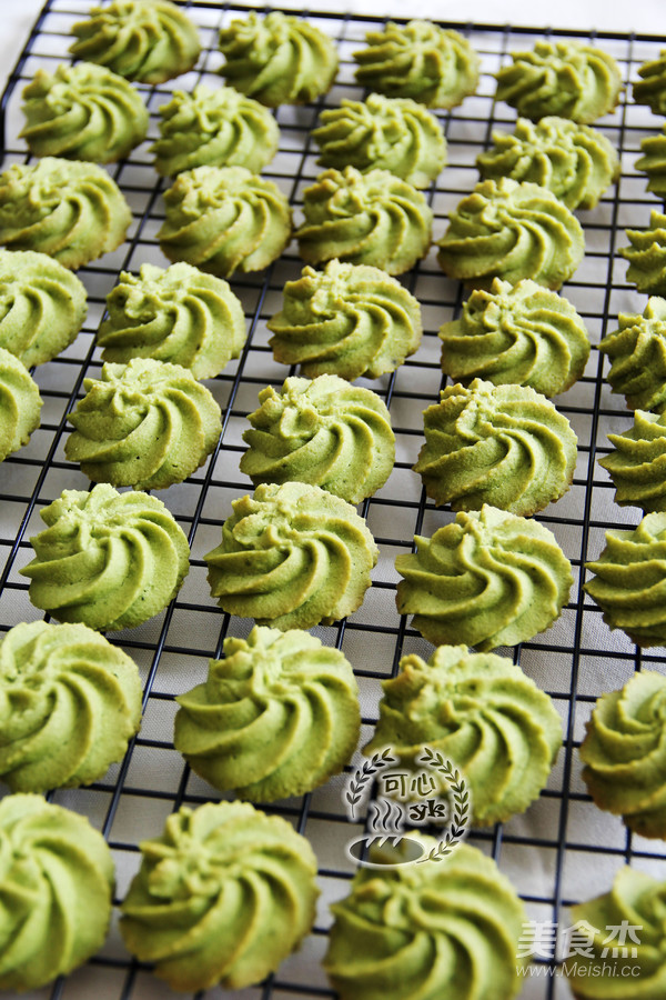 Favorite Touch of Green --- Matcha Almond Cookies recipe