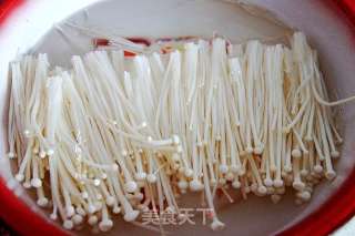 Enoki Mushroom and Radish Seedlings recipe