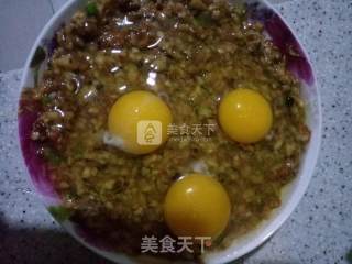 Steamed Egg with Minced Meat and Mushroom recipe
