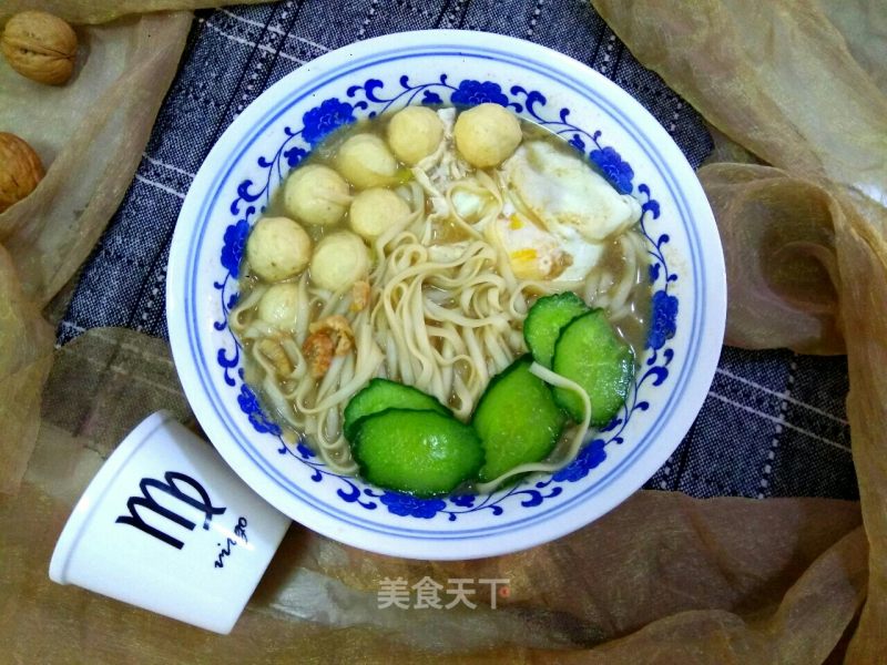 #快手懒人饭#sea Rice Chicken Ball Noodle recipe