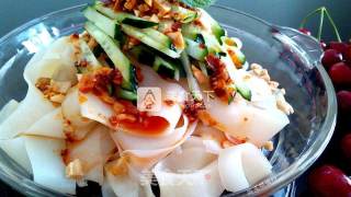 #aca烤明星大赛# Refreshing Liangpi (no-failure for No-washing Noodles) recipe