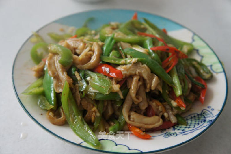 Stir-fried Fatty Sausage with Hot Pepper recipe