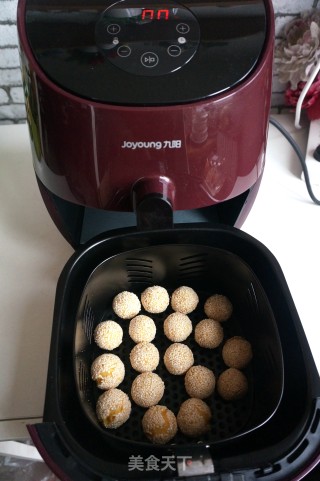 Air Fryer Roasted Sweet Potato Sesame Balls recipe